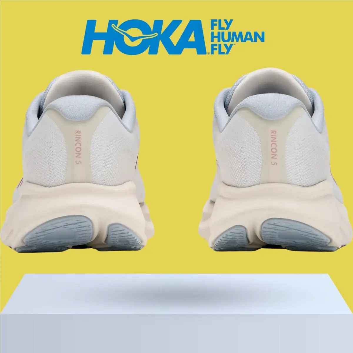 Hoka shoes - Hoka One One Rincon 5 - Alabaster/Mineral Blue 6