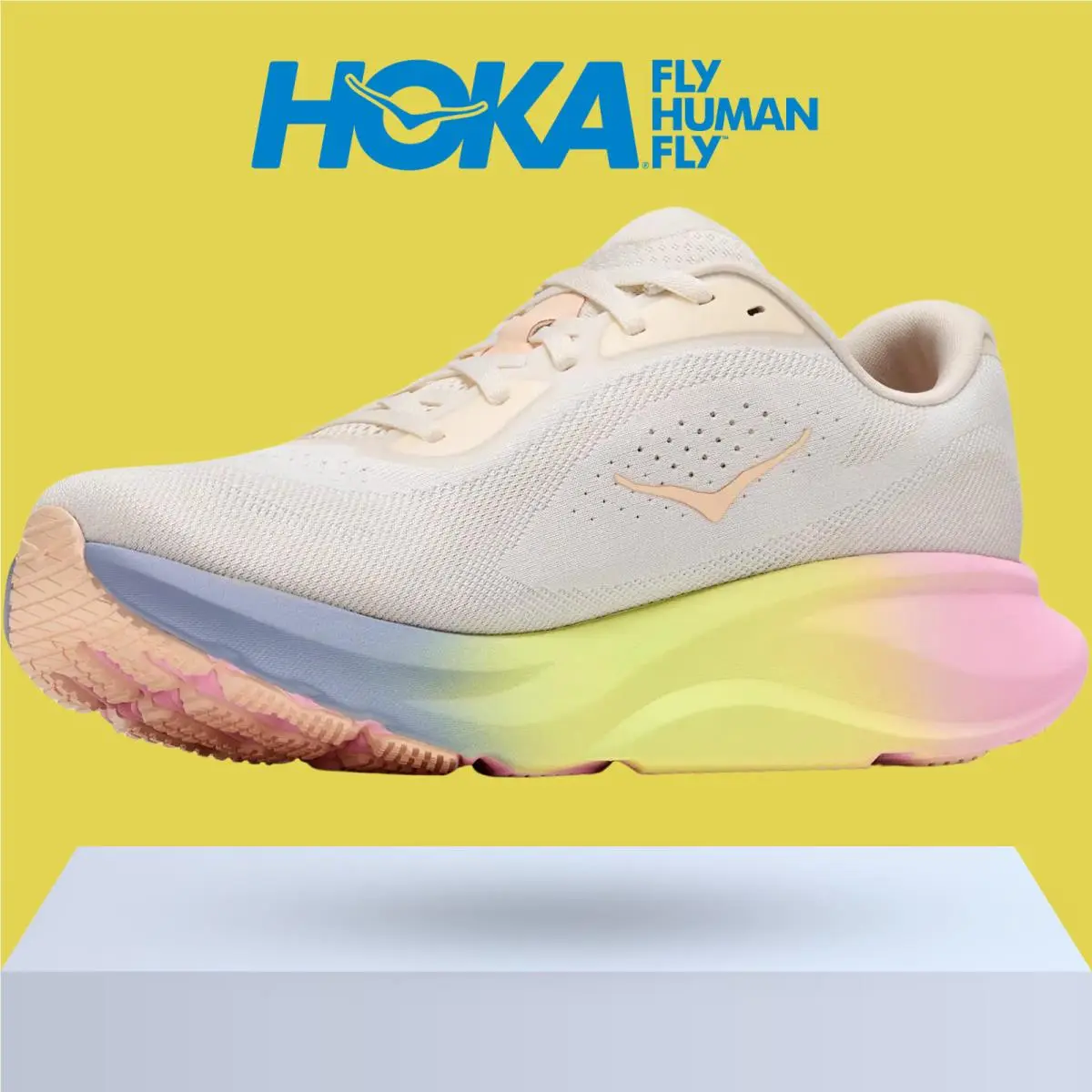 Hoka shoes - Hoka One One Rincon 5 - Alabaster/Mineral Blue 10