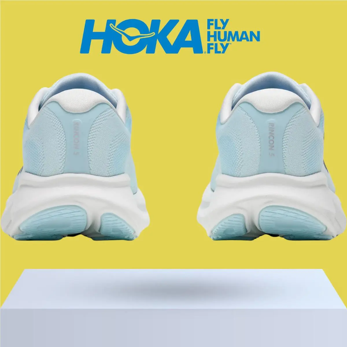 Hoka shoes - Hoka One One Rincon 5 - Alabaster/Mineral Blue 26