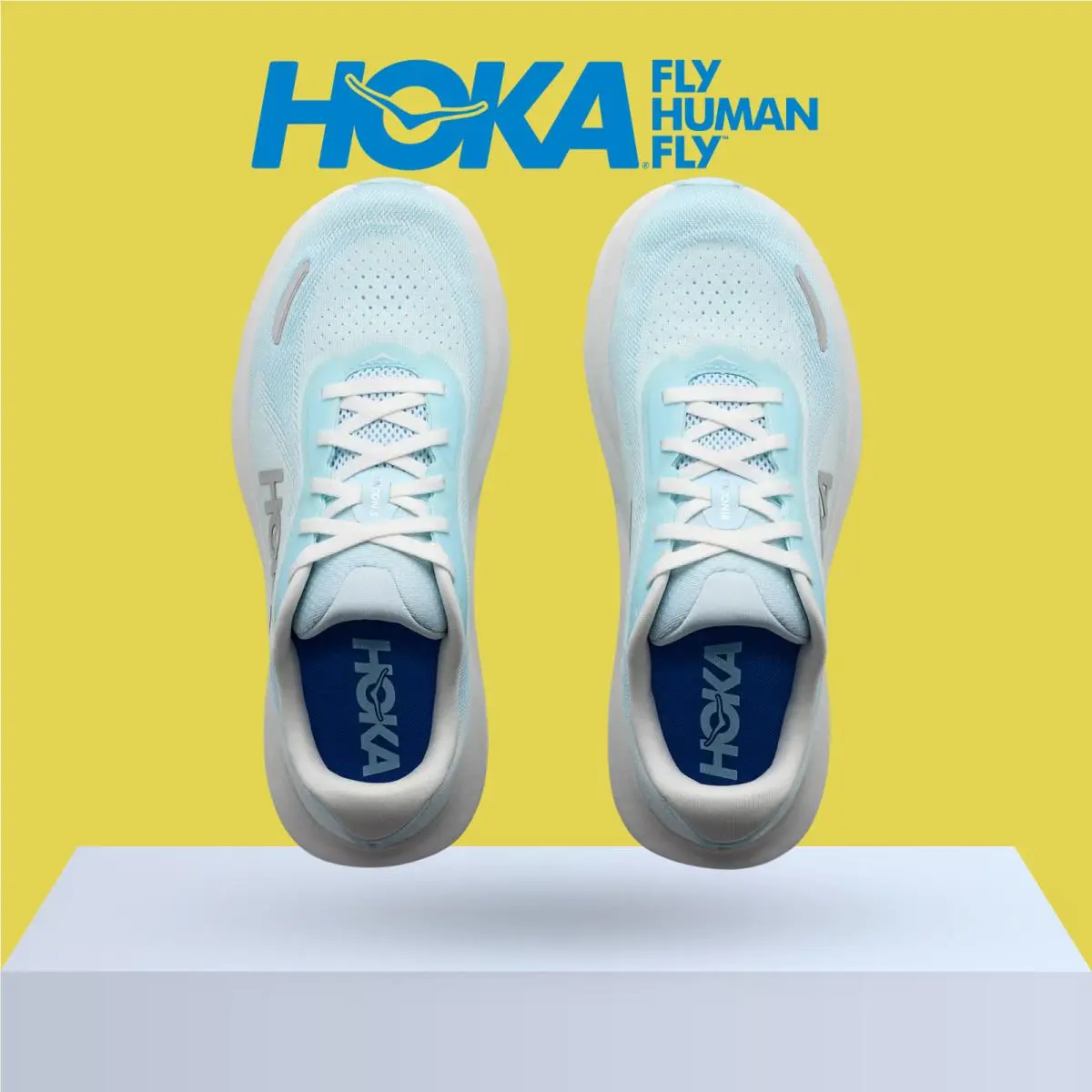 Hoka shoes - Hoka One One Rincon 5 - Alabaster/Mineral Blue 27