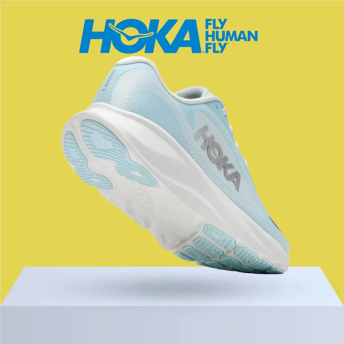 Hoka shoes - Hoka One One Rincon 5 - Alabaster/Mineral Blue 28