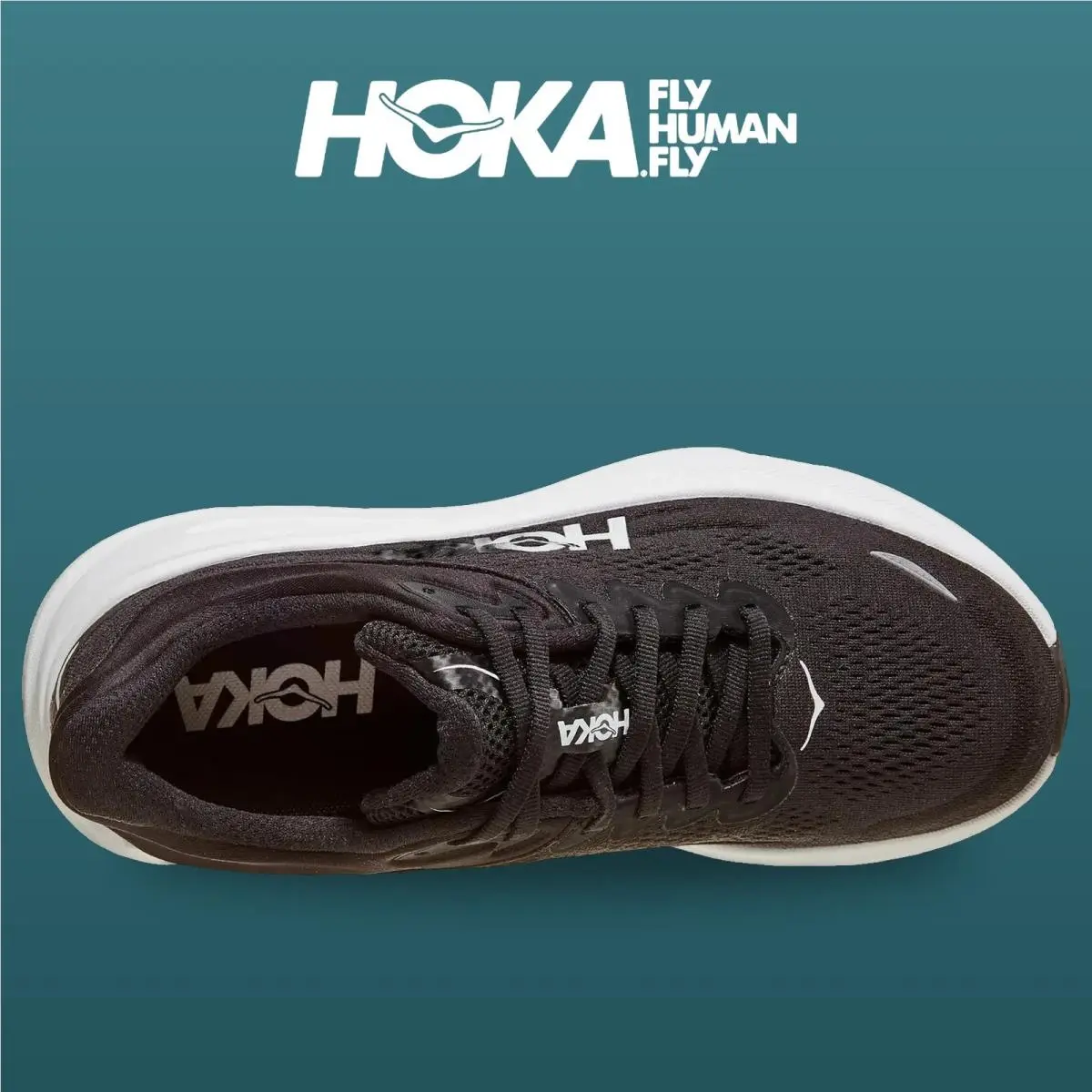 Hoka shoes - Bondi 9 - Bondi - 1162012-BWHT - Black/White 2