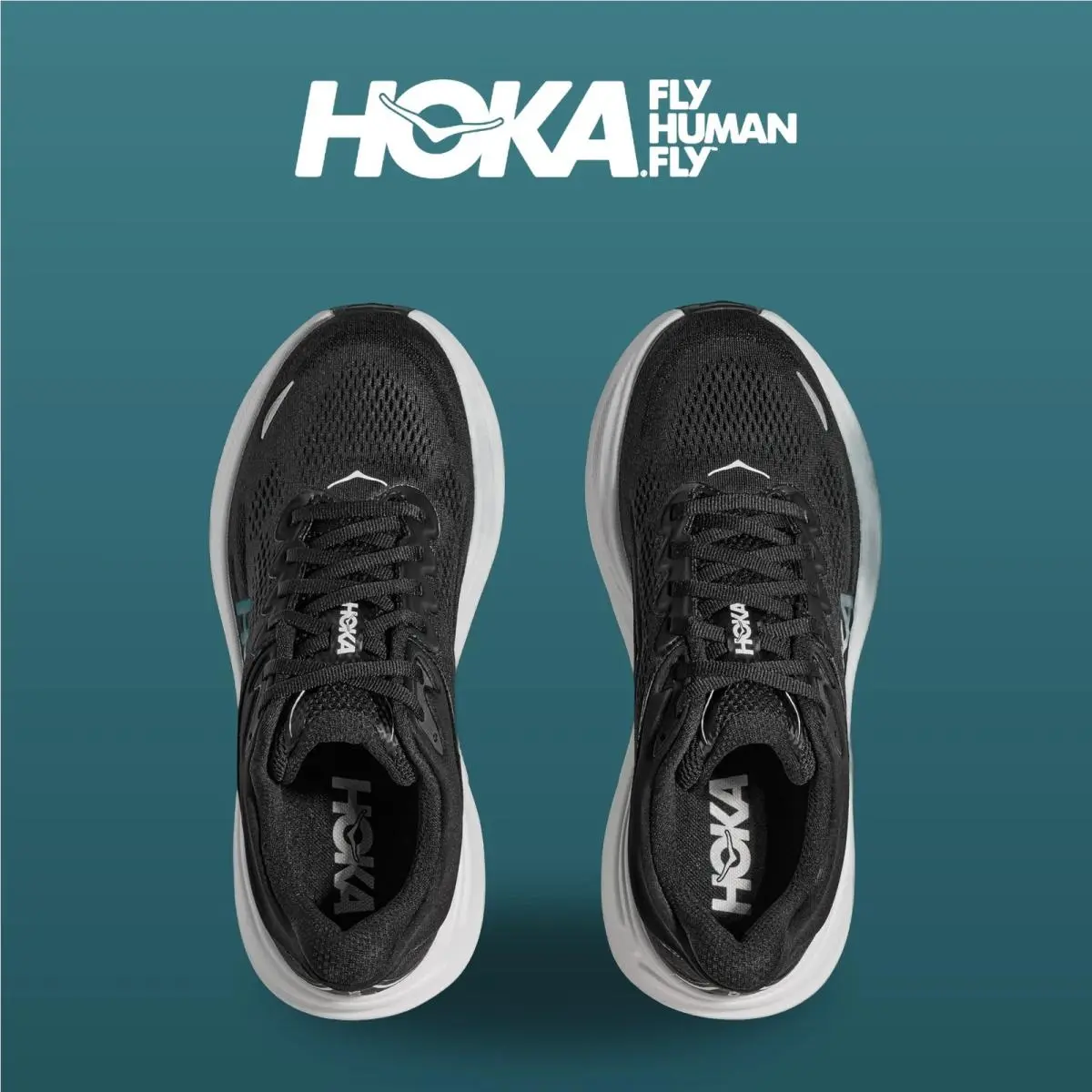 Hoka shoes - Bondi 9 - Bondi - 1162012-BWHT - Black/White 4