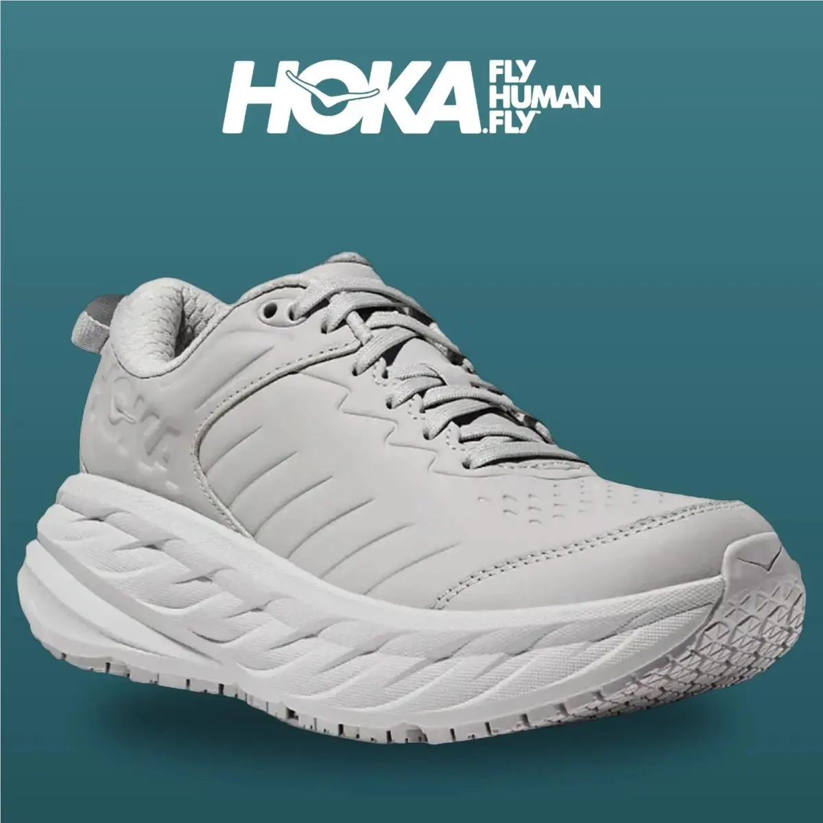 Hoka shoes - Bondi Sr - Bondi - 1110521-HMLR - Harbor Mist/Lunar Rock 0