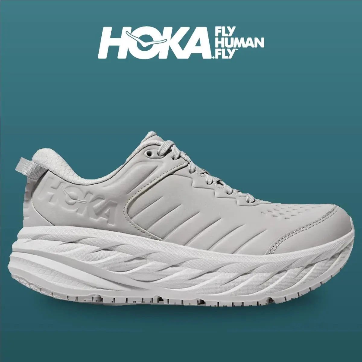 Hoka shoes - Bondi Sr - Bondi - 1110521-HMLR - Harbor Mist/Lunar Rock 4
