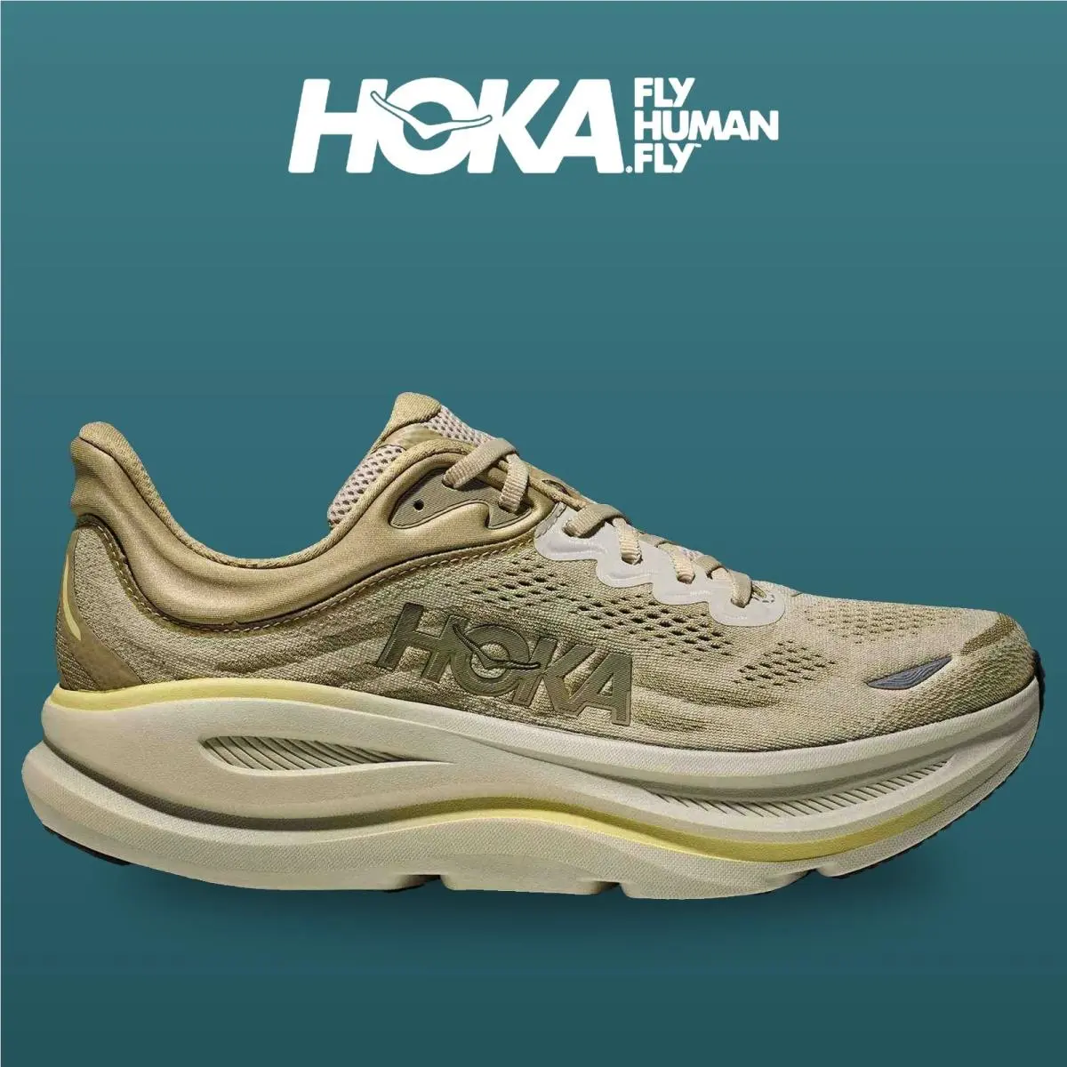 Hoka shoes - Bondi 9 - Bondi - 1162011-GSSL - Grassland/Oyster Mushroom 11