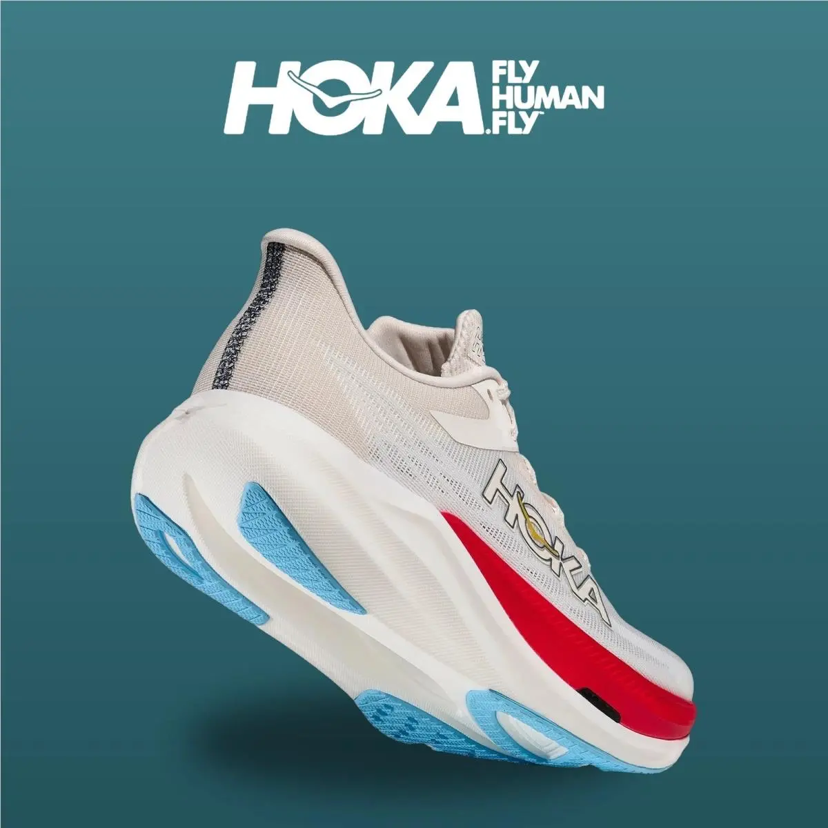 Hoka shoes - Rocket X 3 - Rocket - 1168724-ARFR - Alabaster/Frost 12