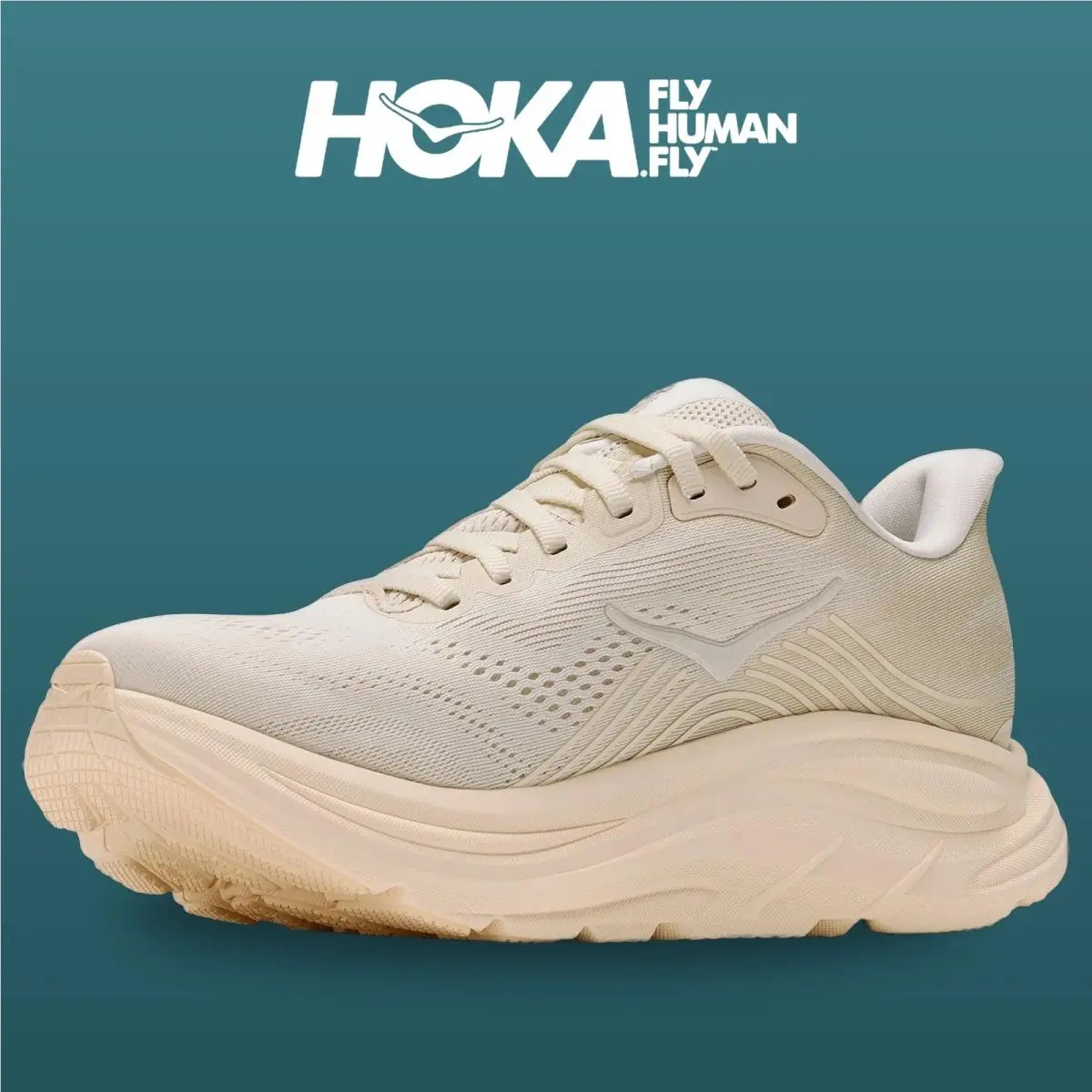 Hoka shoes - Clifton 11 - Clifton - 1176573-ALK - Alabaster/Oat Milk 15