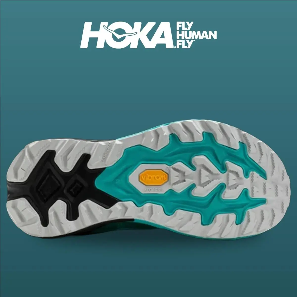 Hoka shoes - Mafate 5 - Mafate - 1168723-BCQ - Black/Electric Aqua 9