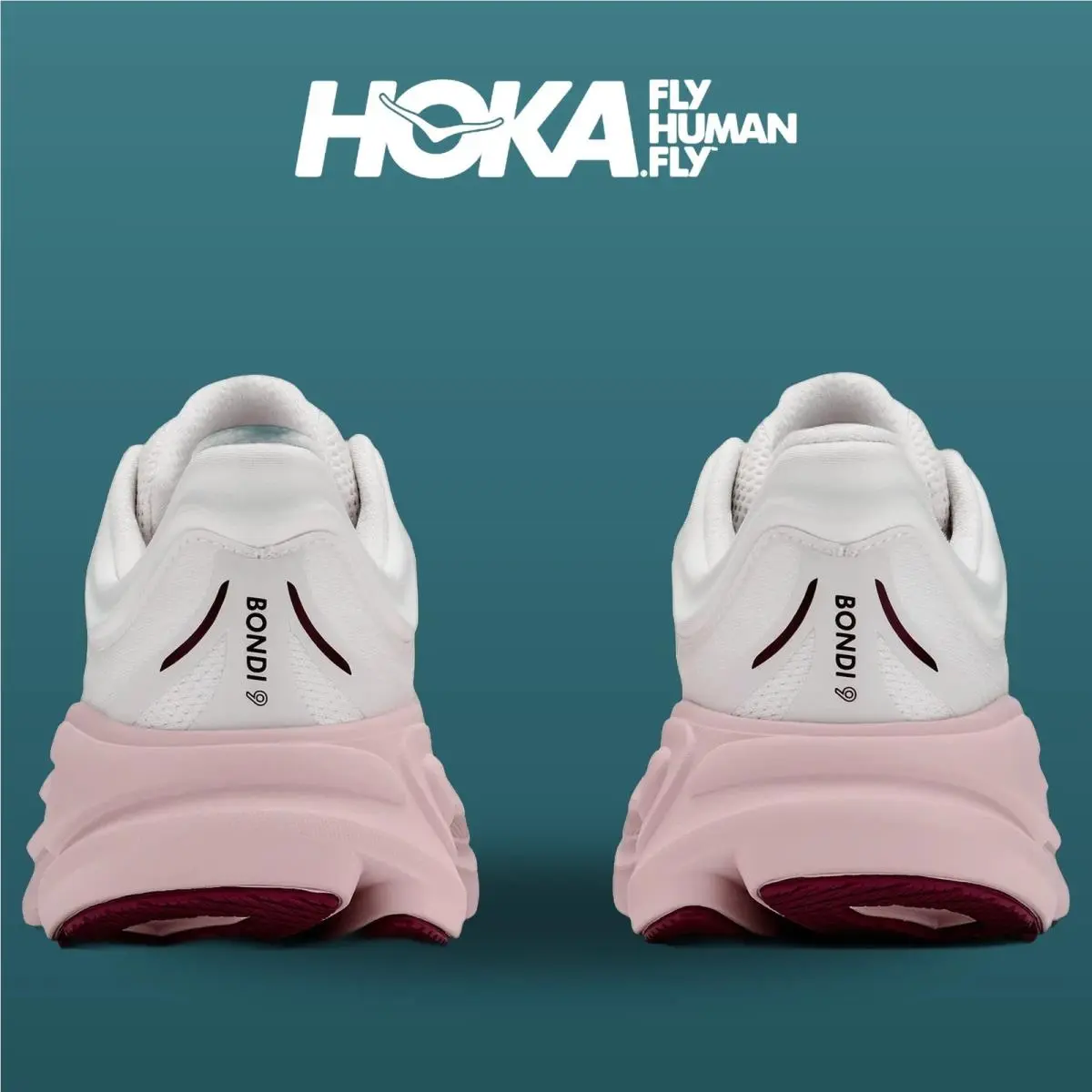 Hoka shoes - HOKA Bondi 9 Wide - Bondi Wide - 1162012-WKP - White/Pink Opal 12