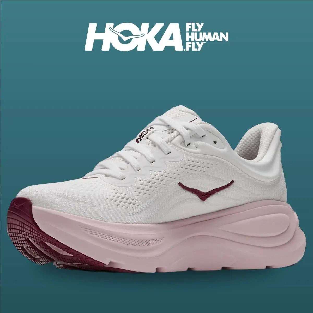 Hoka shoes - HOKA Bondi 9 Wide - Bondi Wide - 1162012-WKP - White/Pink Opal 13