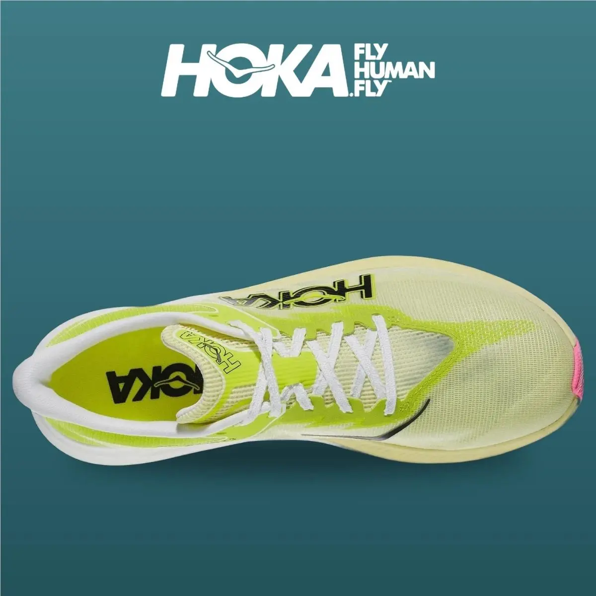 Hoka shoes - Rocket X 3 - Rocket - 1168724-SNLG - Sunlight/Neon Hoka Citrus 2