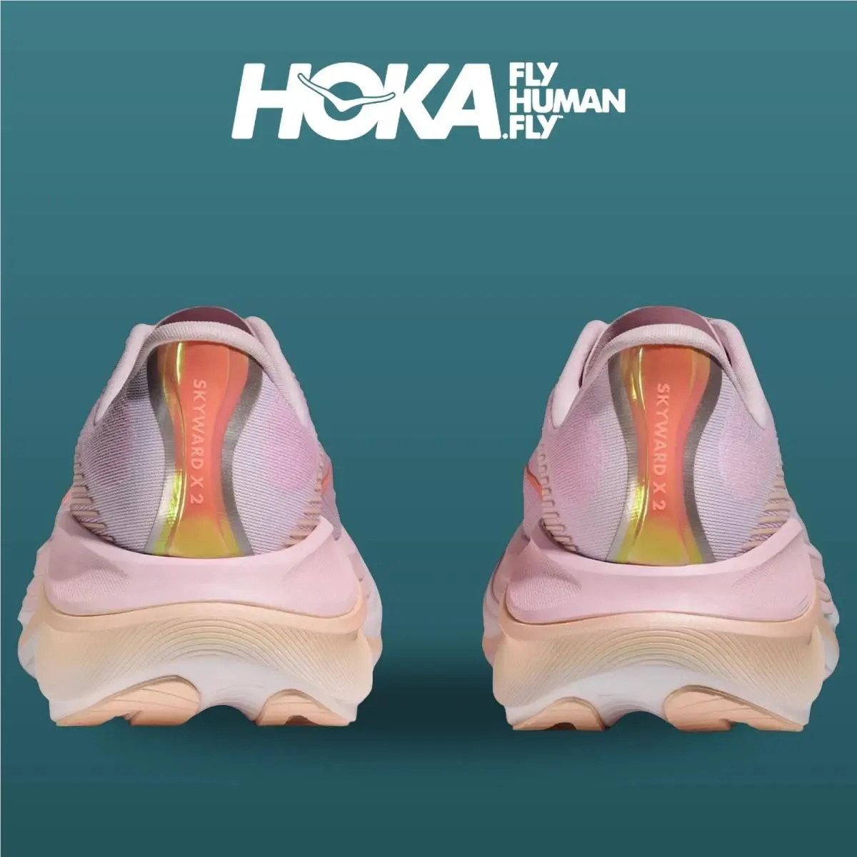 Hoka shoes - Skyward X 2 - Skyward - 1171926-LRMT - Lilac Cream/Tangerine Glow 12