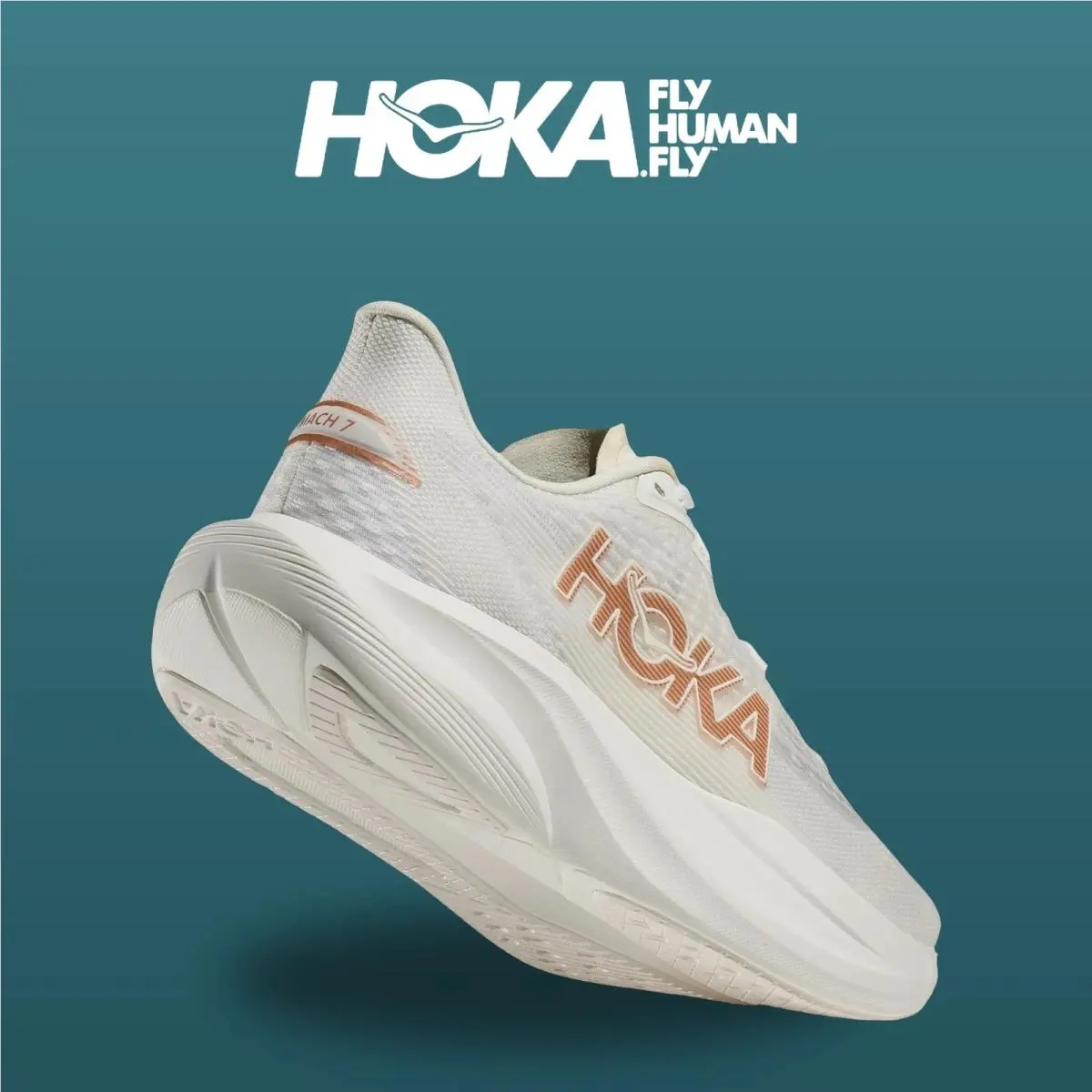 Hoka shoes - Mach 7 - Mach - 1171938-FTRS - Frost/Rose Gold 6