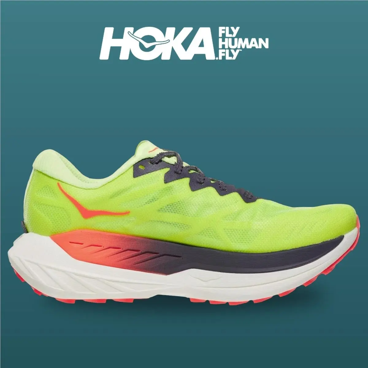 Hoka shoes - Rocket X - Rocket - 1176331-NZN - Neon Yuzu/Neon Flame 1