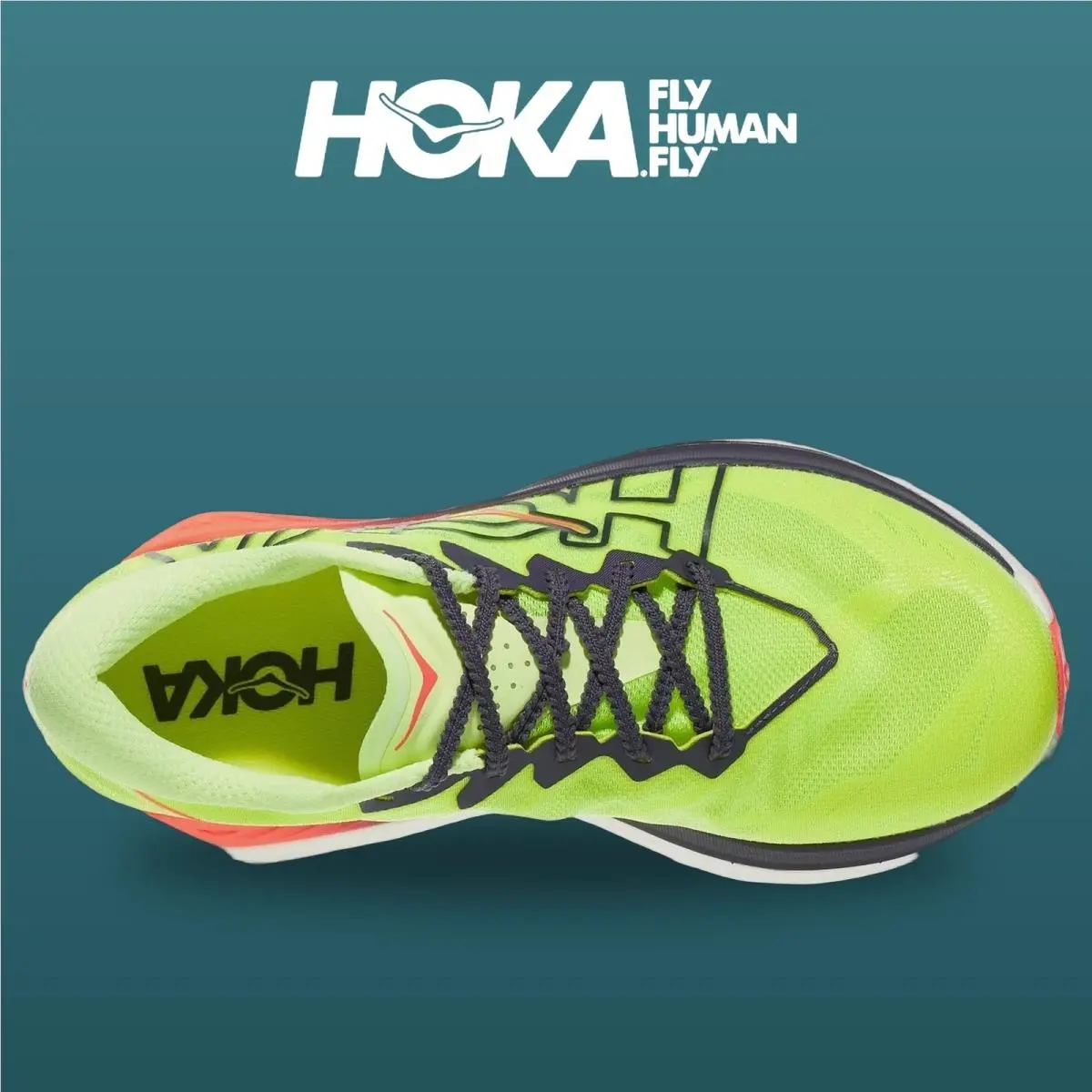 Hoka shoes - Rocket X - Rocket - 1176331-NZN - Neon Yuzu/Neon Flame 8