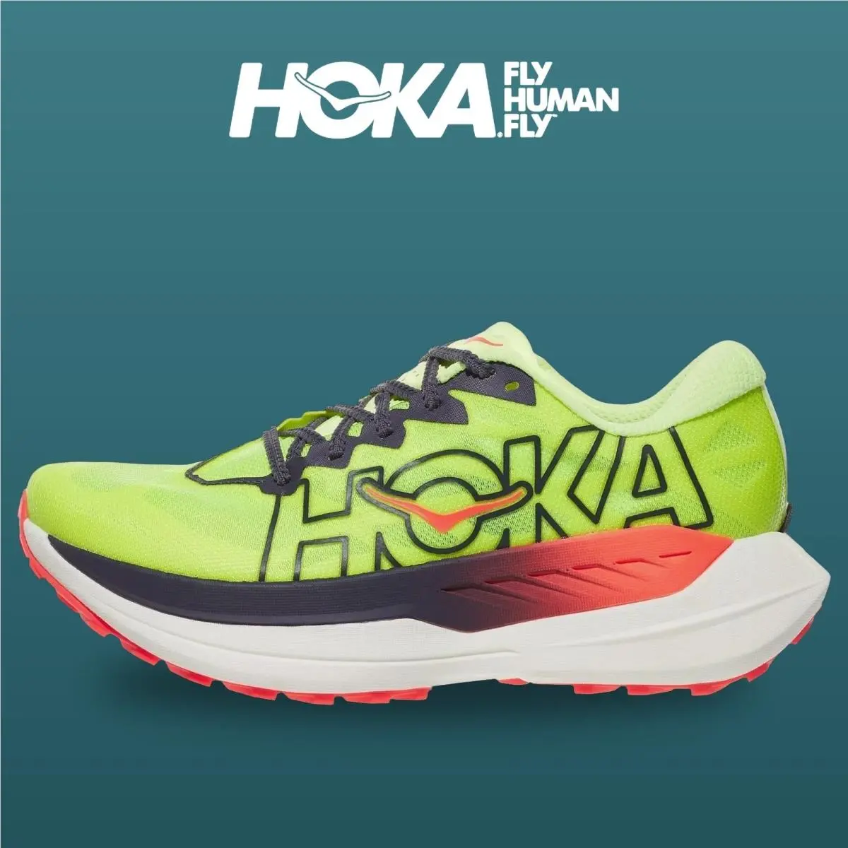 Hoka shoes - Rocket X - Rocket - 1176331-NZN - Neon Yuzu/Neon Flame 5