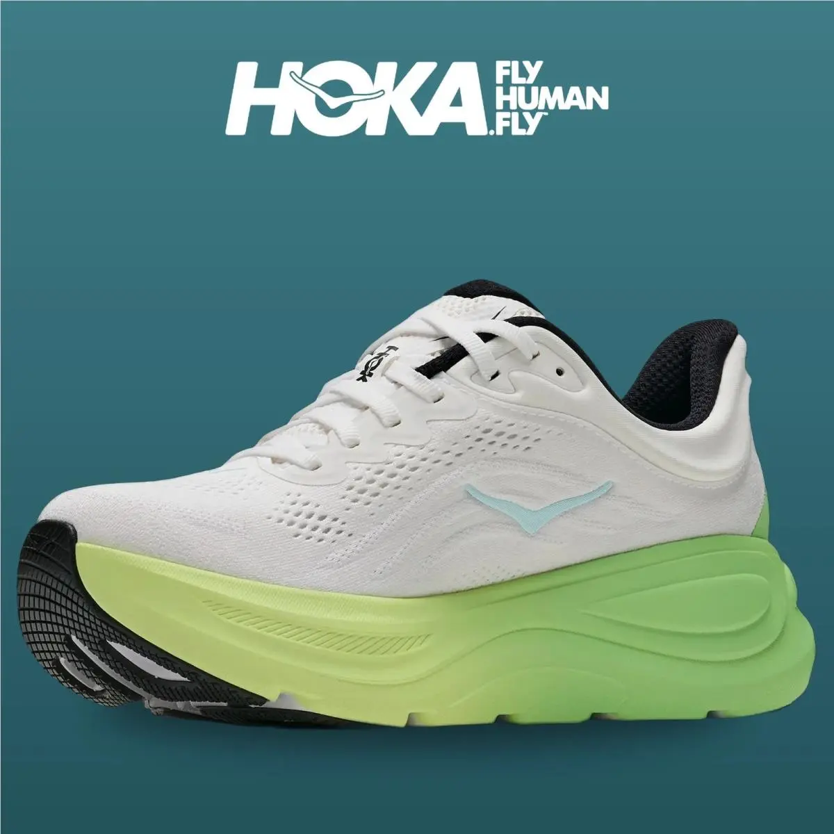 Hoka shoes - Bondi 9 - Bondi - 1162012-WTTR - White/Tart Apple 4