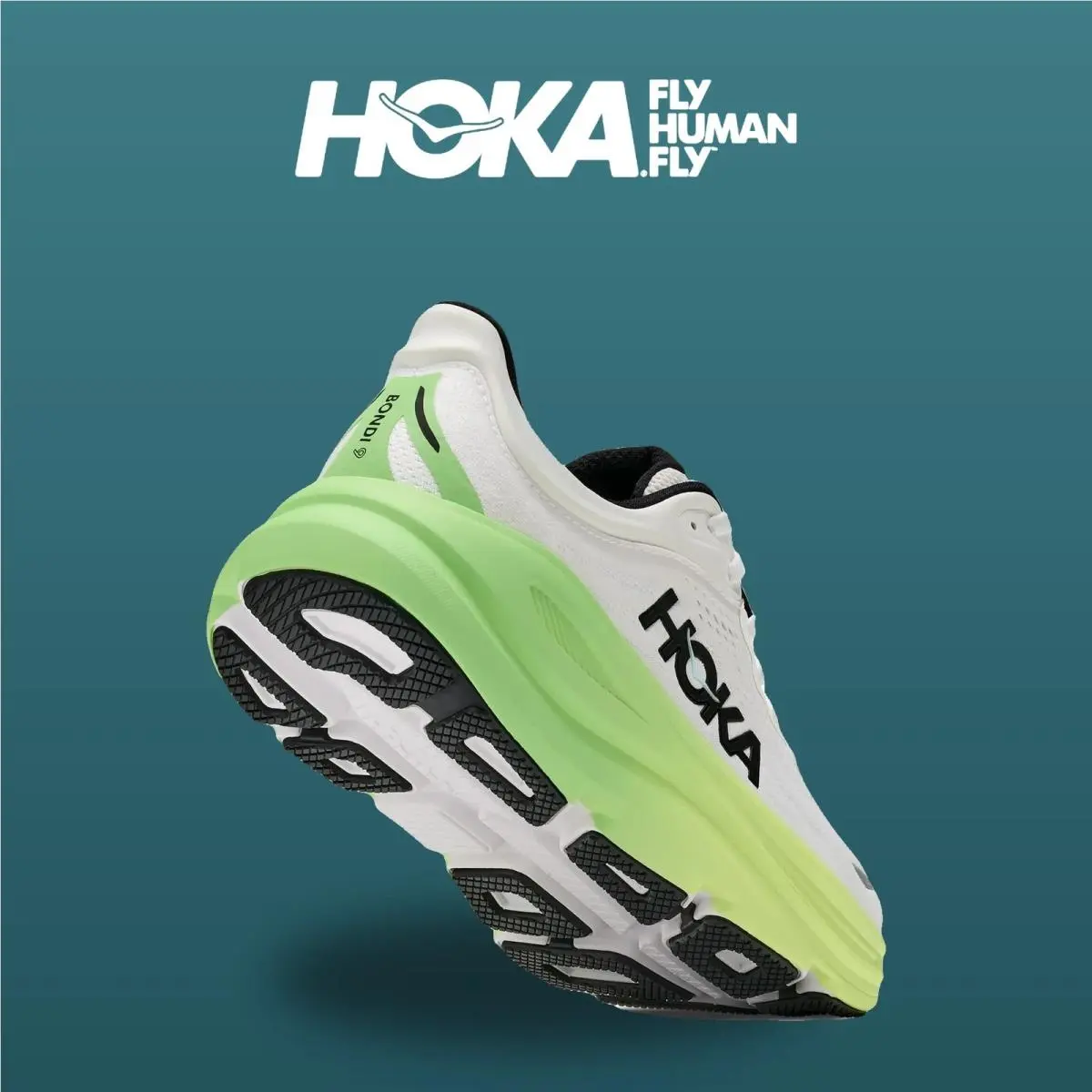 Hoka shoes - Bondi 9 - Bondi - 1162012-WTTR - White/Tart Apple 5