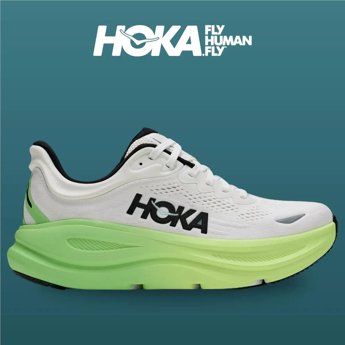 Hoka shoes - Bondi 9 - Bondi - 1162012-WTTR - White/Tart Apple 8