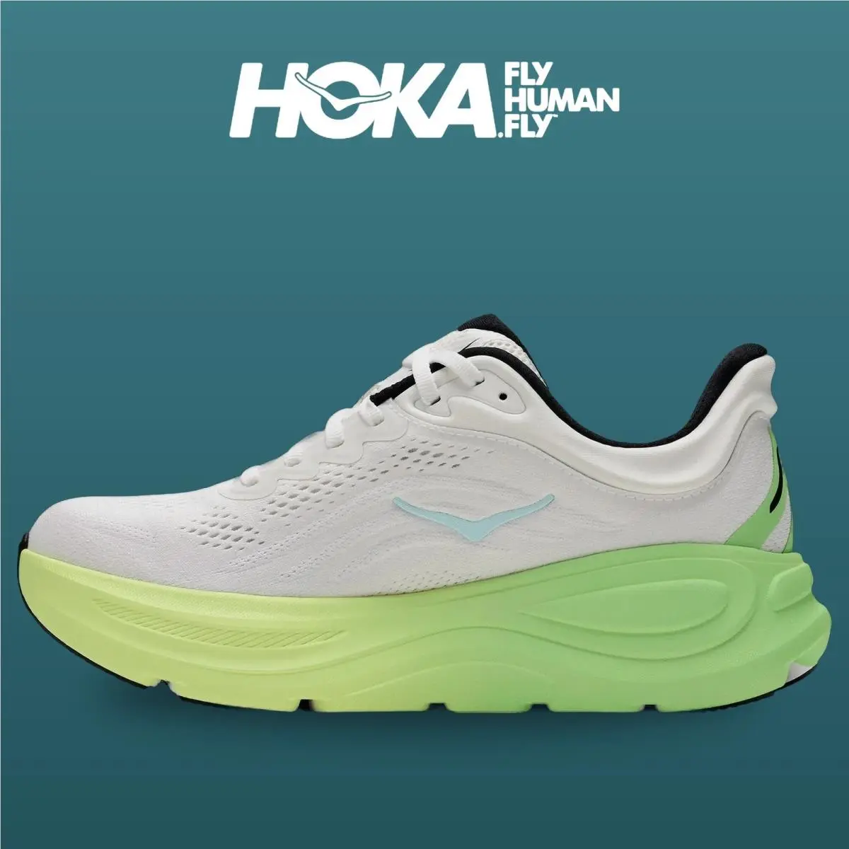 Hoka shoes - Bondi 9 - Bondi - 1162012-WTTR - White/Tart Apple 11