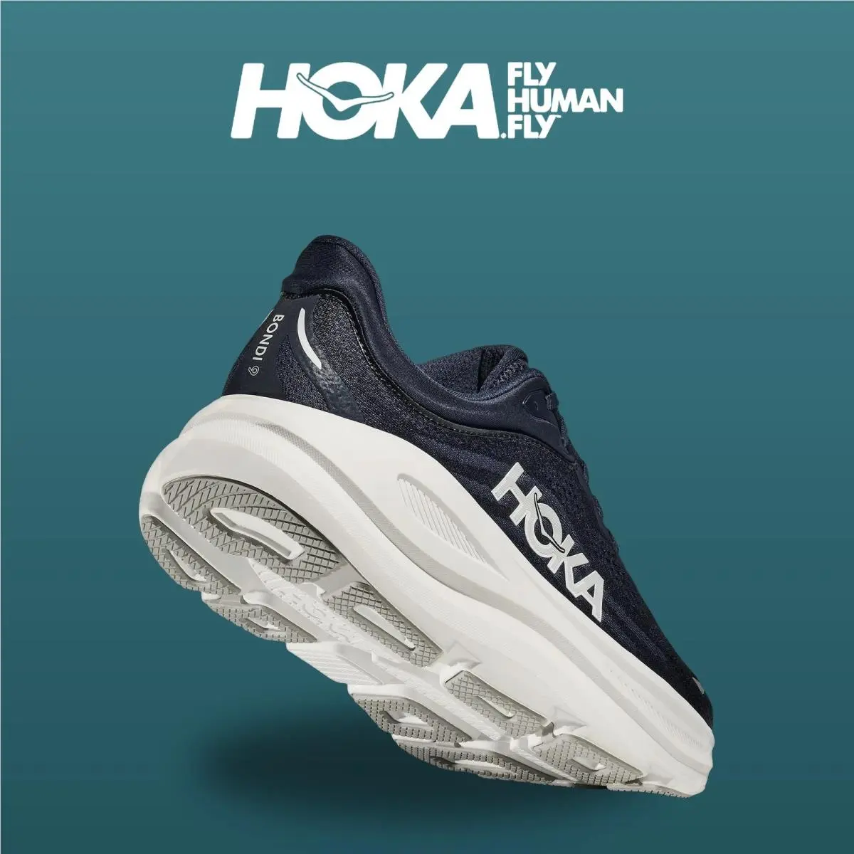 Hoka shoes - Bondi 9 - Bondi - 1162011-VYN - Varsity Navy/White 10