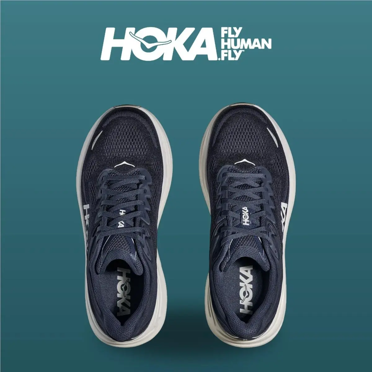 Hoka shoes - Bondi 9 - Bondi - 1162011-VYN - Varsity Navy/White 11