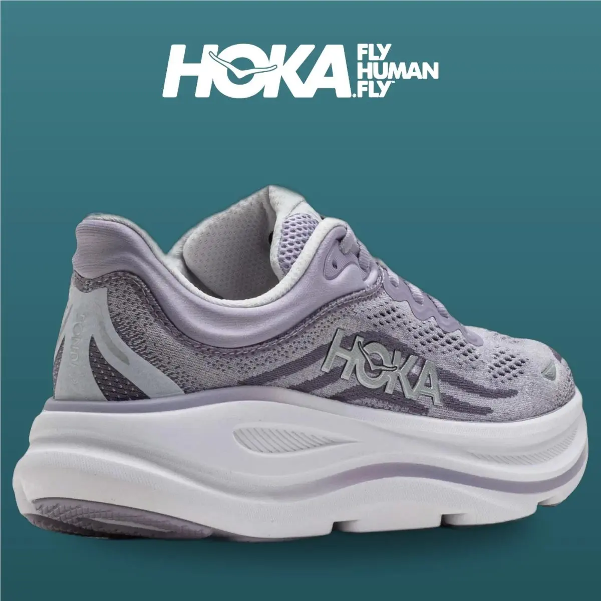 Hoka shoes - HOKA Bondi 9 Wide - Bondi Wide - 1162012-MLLW - Mellow Lilac/Purple Fog 4