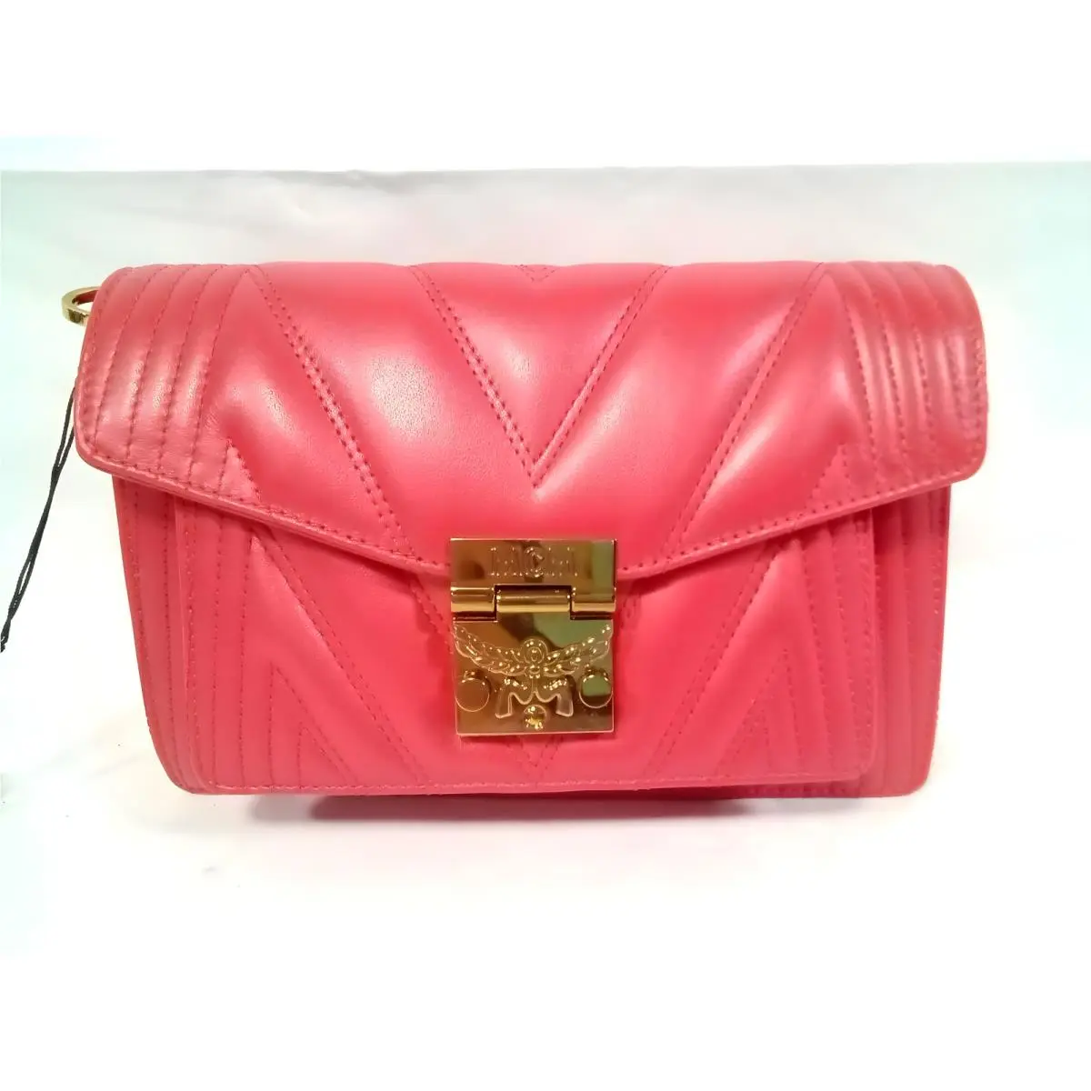 Mcm Millie Crossbody Chain Bag in Red Quilted Leather MYZ9AME42RU001 by MCM