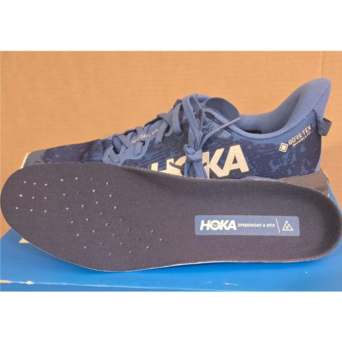 Hoka shoes - Speedgoat 6 GTX - Speedgoat GTX - 1155150-FYNG-11 - Foggy Night/Charcoal Grey (UPC: 198605153822) 6
