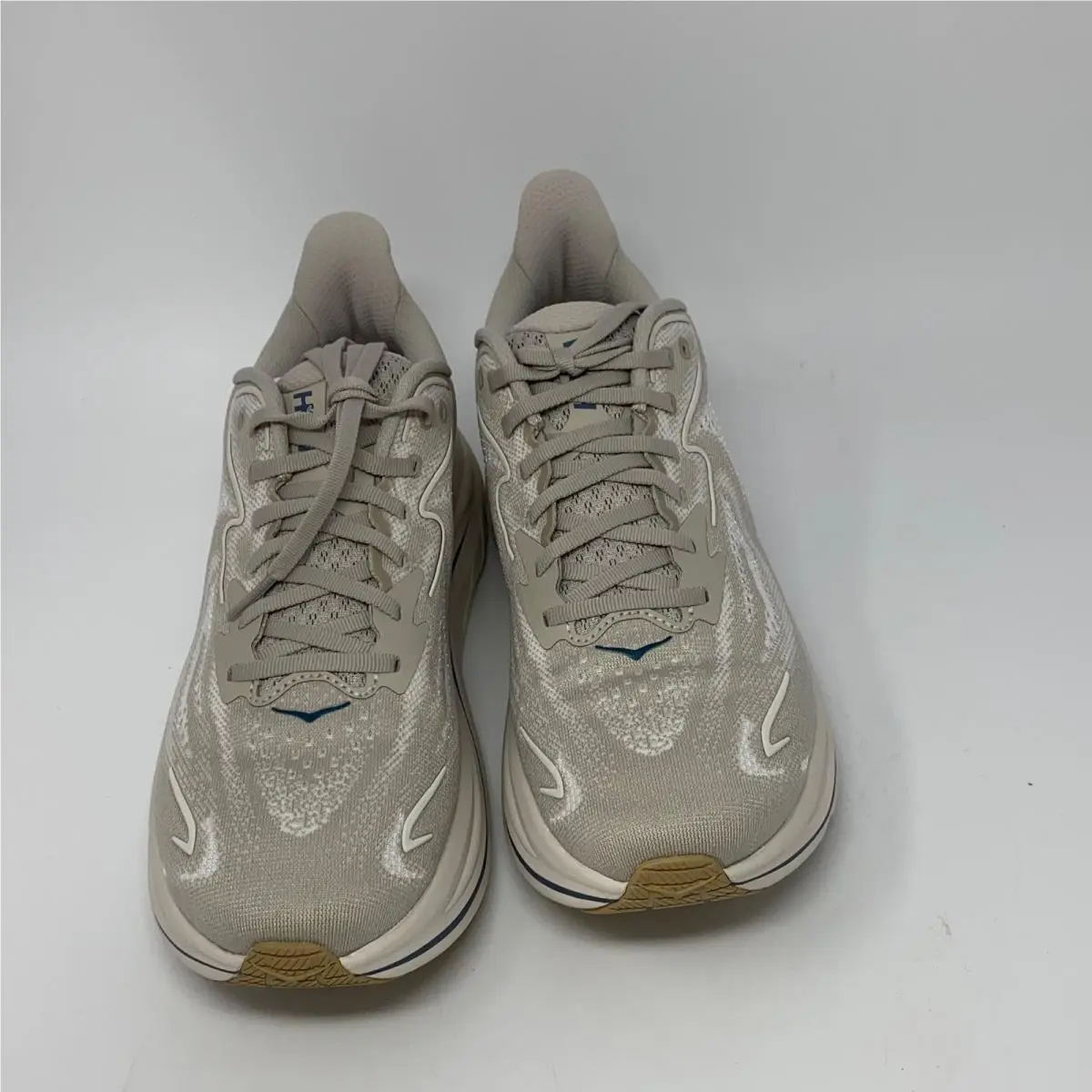 Hoka shoes - Putty/Grout Beige/Blue (UPC: 198605493362) 1
