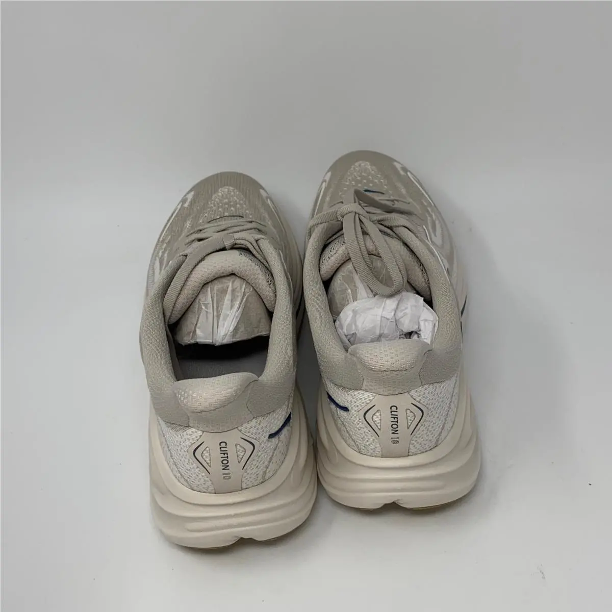 Hoka shoes - Putty/Grout Beige/Blue (UPC: 198605493362) 2