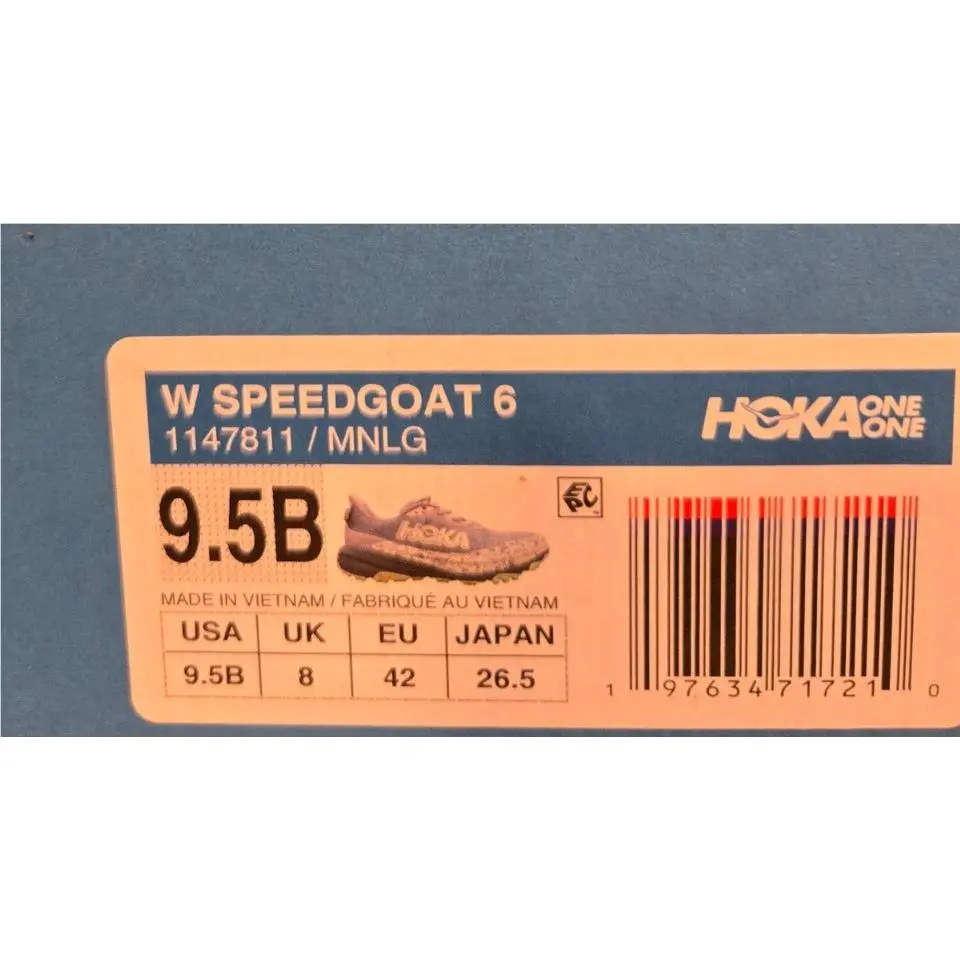 Hoka shoes - Hoka Speedgoat 6 - Speedgoat - 1147811-MNLG-95 - Moonlight/Thunder Cloud (UPC: 197634717210) 8