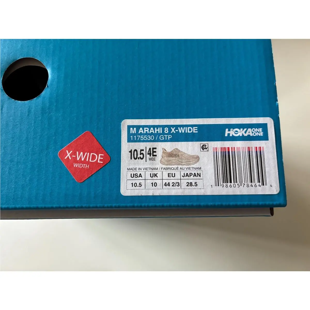Hoka shoes - Grout / Putty (UPC: 198605784644) 1