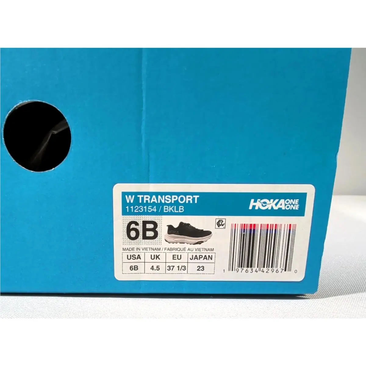 Hoka shoes - Hoka One One Transport - One One Transport - 1123154/BKLB - Black (UPC: 197634429670) 6