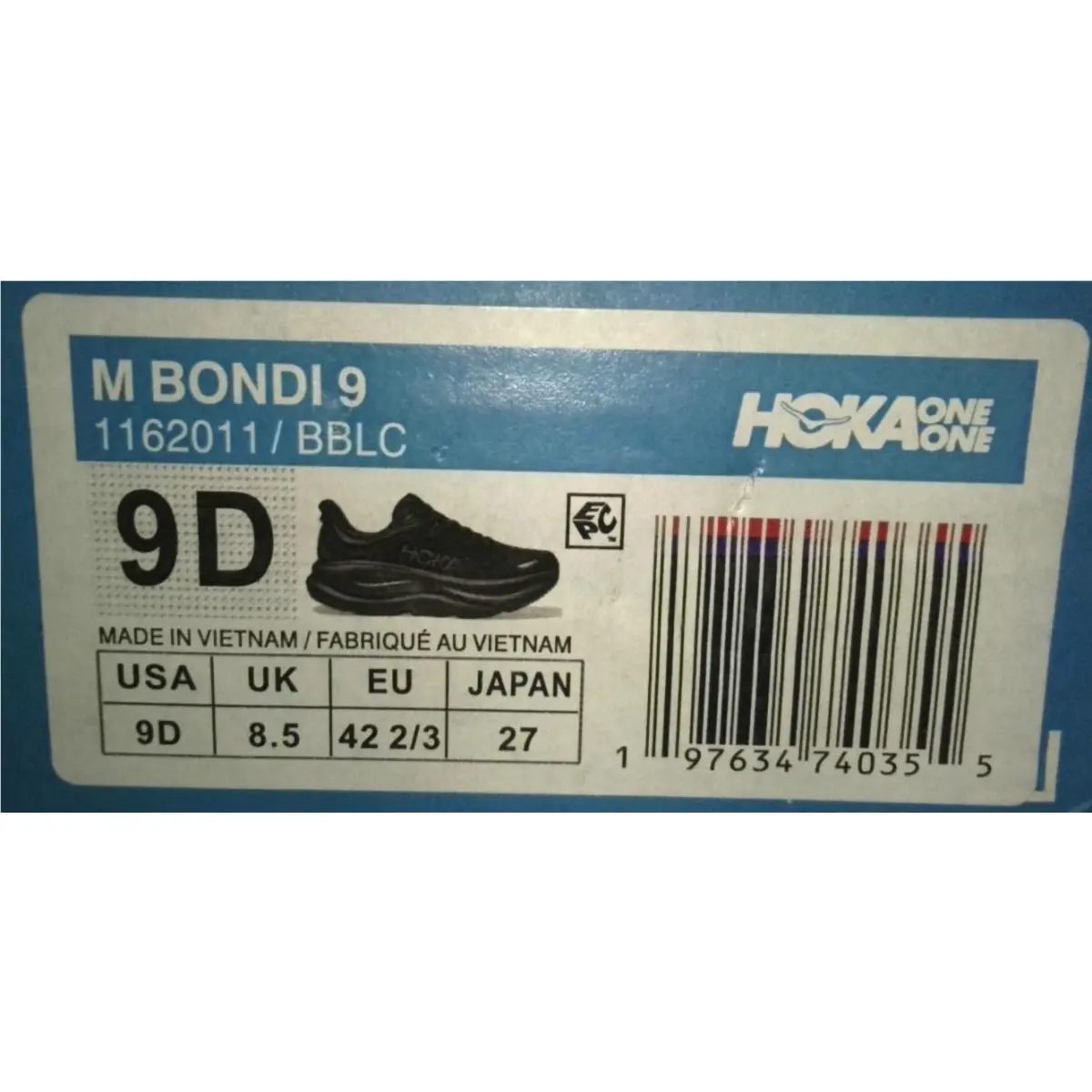 Hoka shoes - Hoka One One HOKA Bondi 9 - 1162011-BBLC - Black 5
