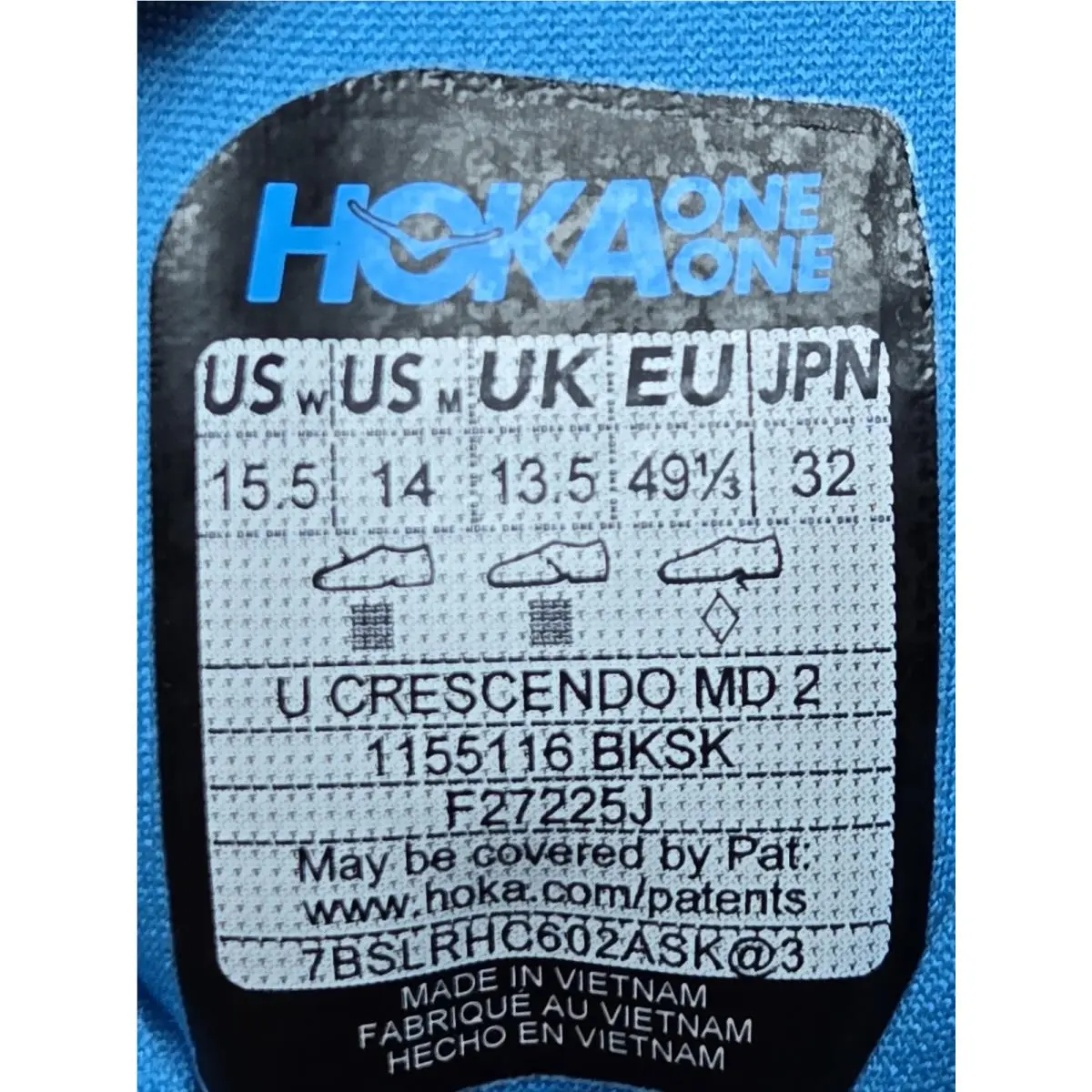 Hoka shoes - HOKA Crescendo MD 2 - Crescendo - 1155116/BKSK - Black, Blue 5