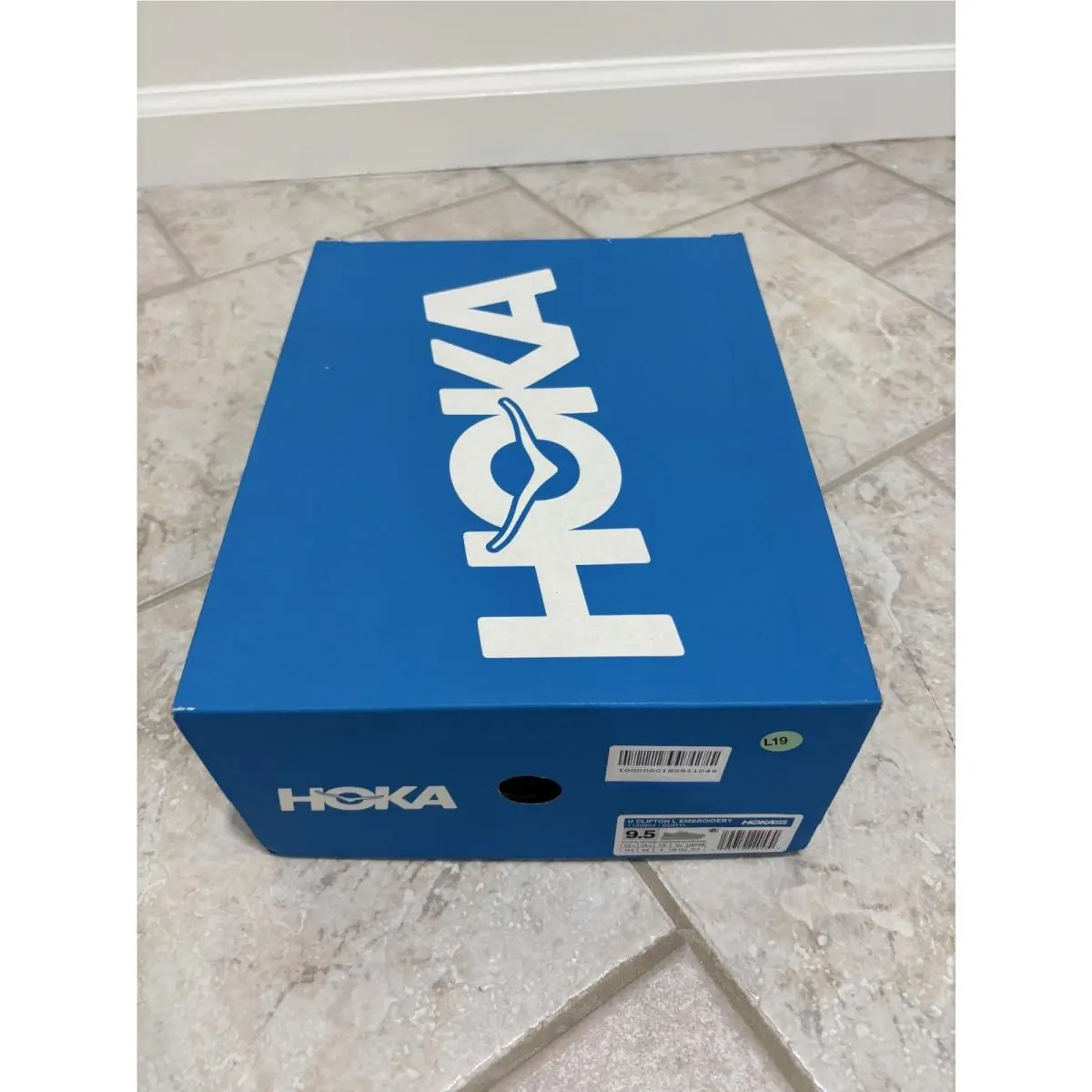 Hoka shoes - Hoka One One Clifton L Embroidery - 1126854-BGRYL - Blue (UPC: 195719220600) 7