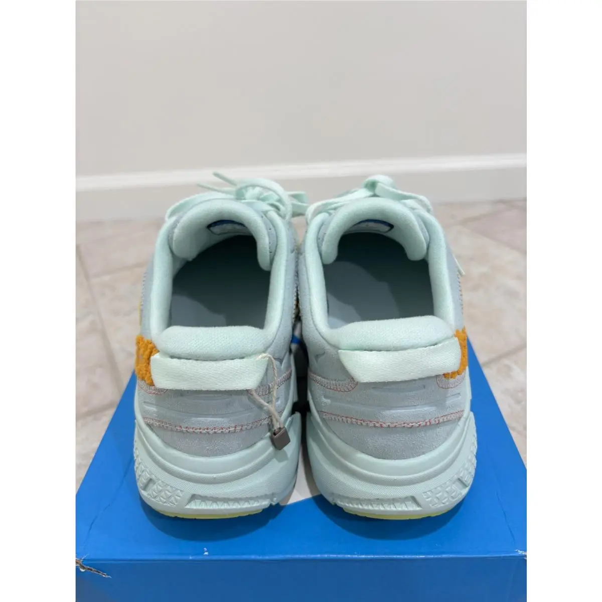 Hoka shoes - Hoka One One Clifton L Embroidery - 1126854-BGRYL - Blue (UPC: 195719220600) 2