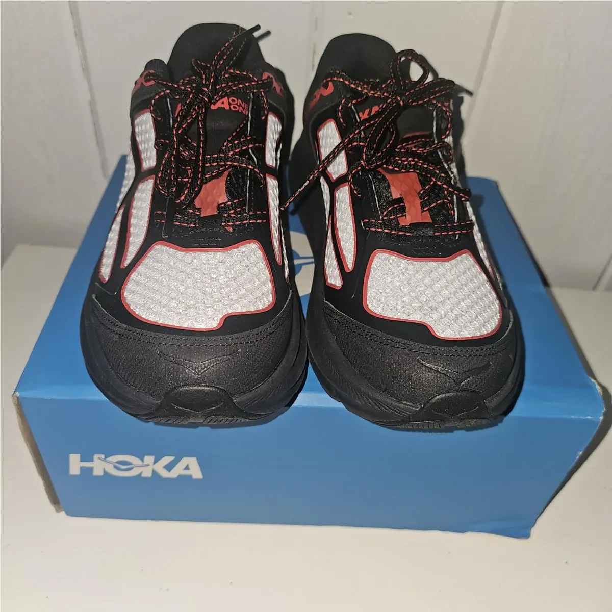Hoka shoes - Hoka One One Clifton - One One Clifton - Black, White, Red 1
