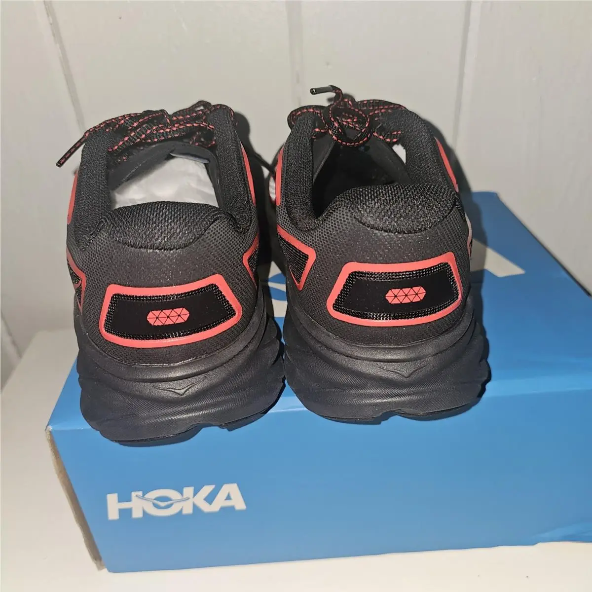 Hoka shoes - Hoka One One Clifton - One One Clifton - Black, White, Red 3