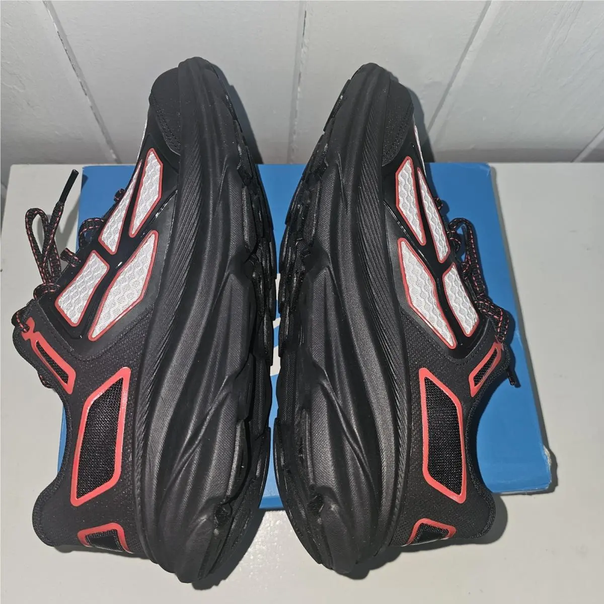 Hoka shoes - Hoka One One Clifton - One One Clifton - Black, White, Red 4