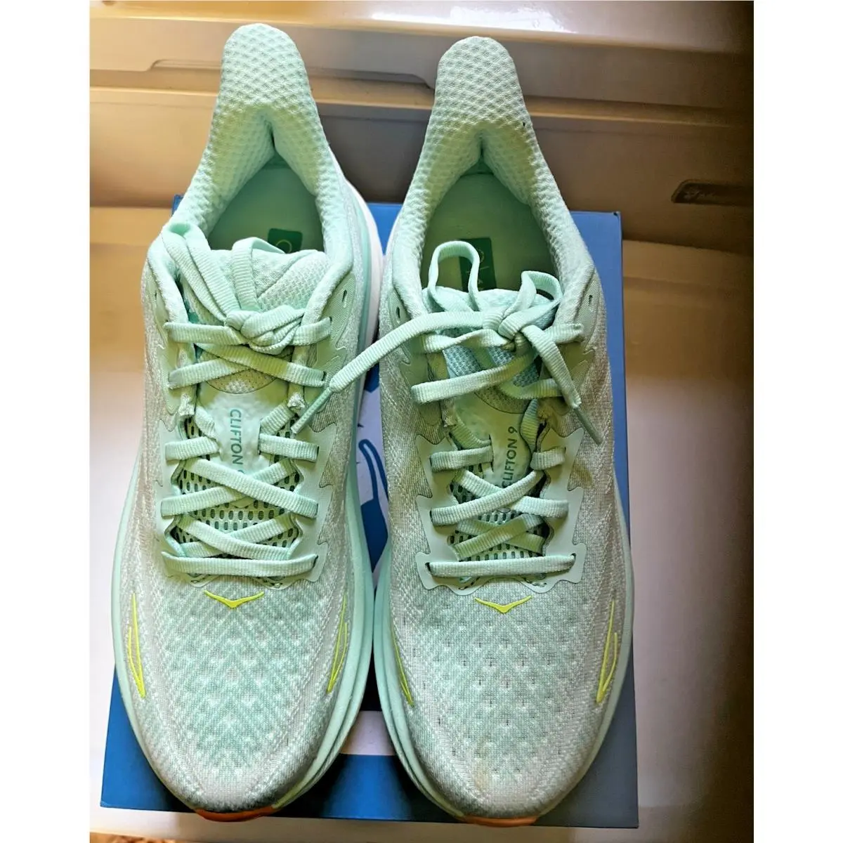Hoka shoes - Clifton 9 - Clifton - 1127896 SMQ - AQUA BREEZE 2