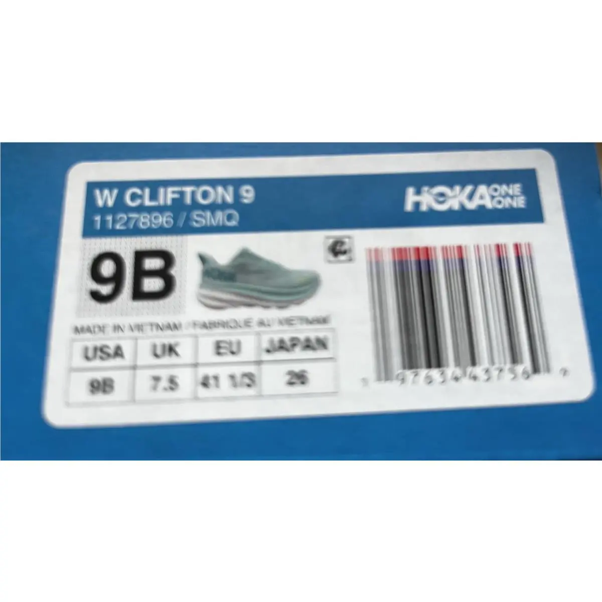 Hoka shoes - Clifton 9 - Clifton - 1127896 SMQ - AQUA BREEZE 3