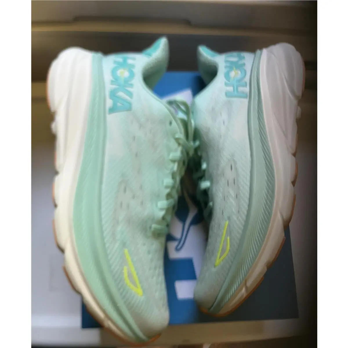 Hoka shoes - Clifton 9 - Clifton - 1127896 SMQ - AQUA BREEZE 4