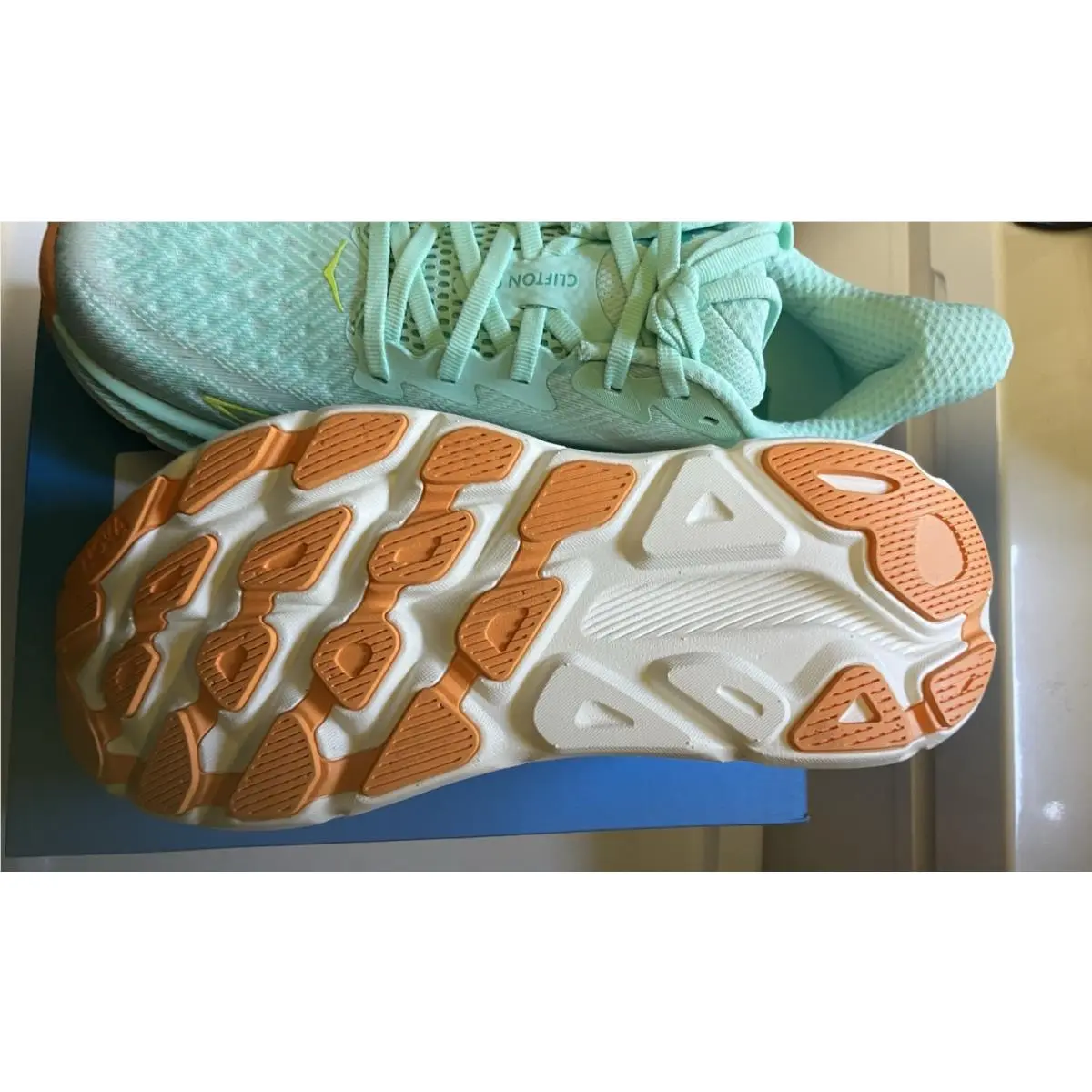 Hoka shoes - Clifton 9 - Clifton - 1127896 SMQ - AQUA BREEZE 5