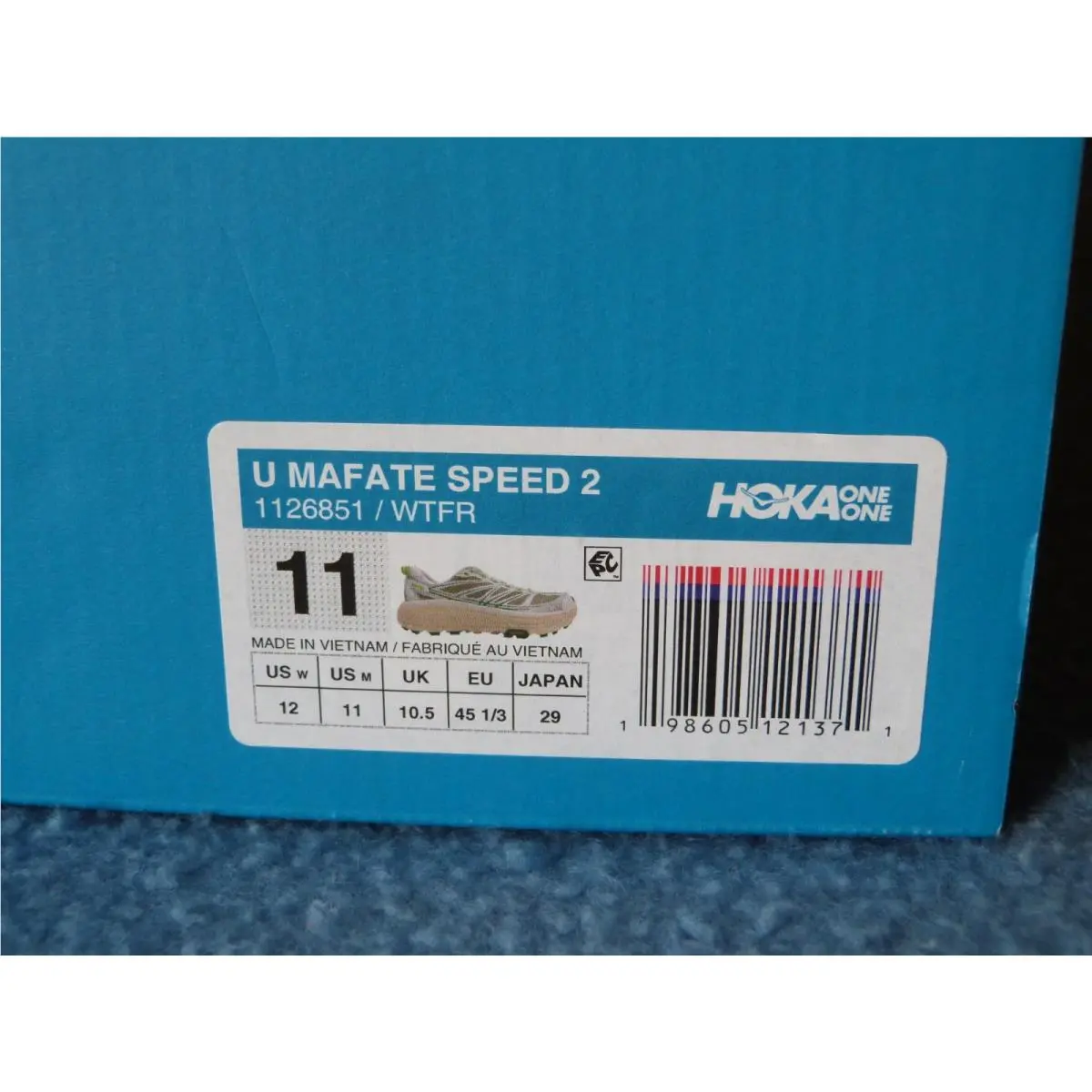 Hoka shoes - U Mafate Speed 2 - Mafate Speed - White with some green 7
