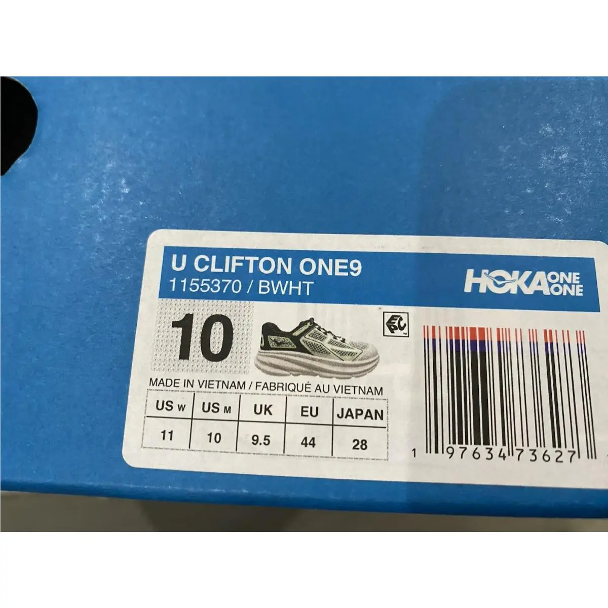 Hoka shoes - Hoka One One Clifton 9 - Black/White 3
