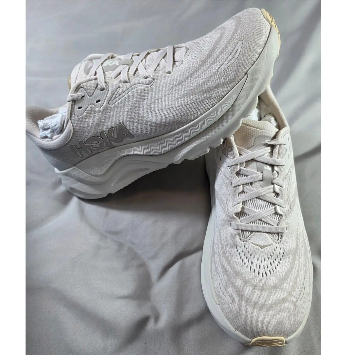 Hoka Arahi 8 Running Shoes Mens 9D Grout Putty 1168690 Stability Sneakers
