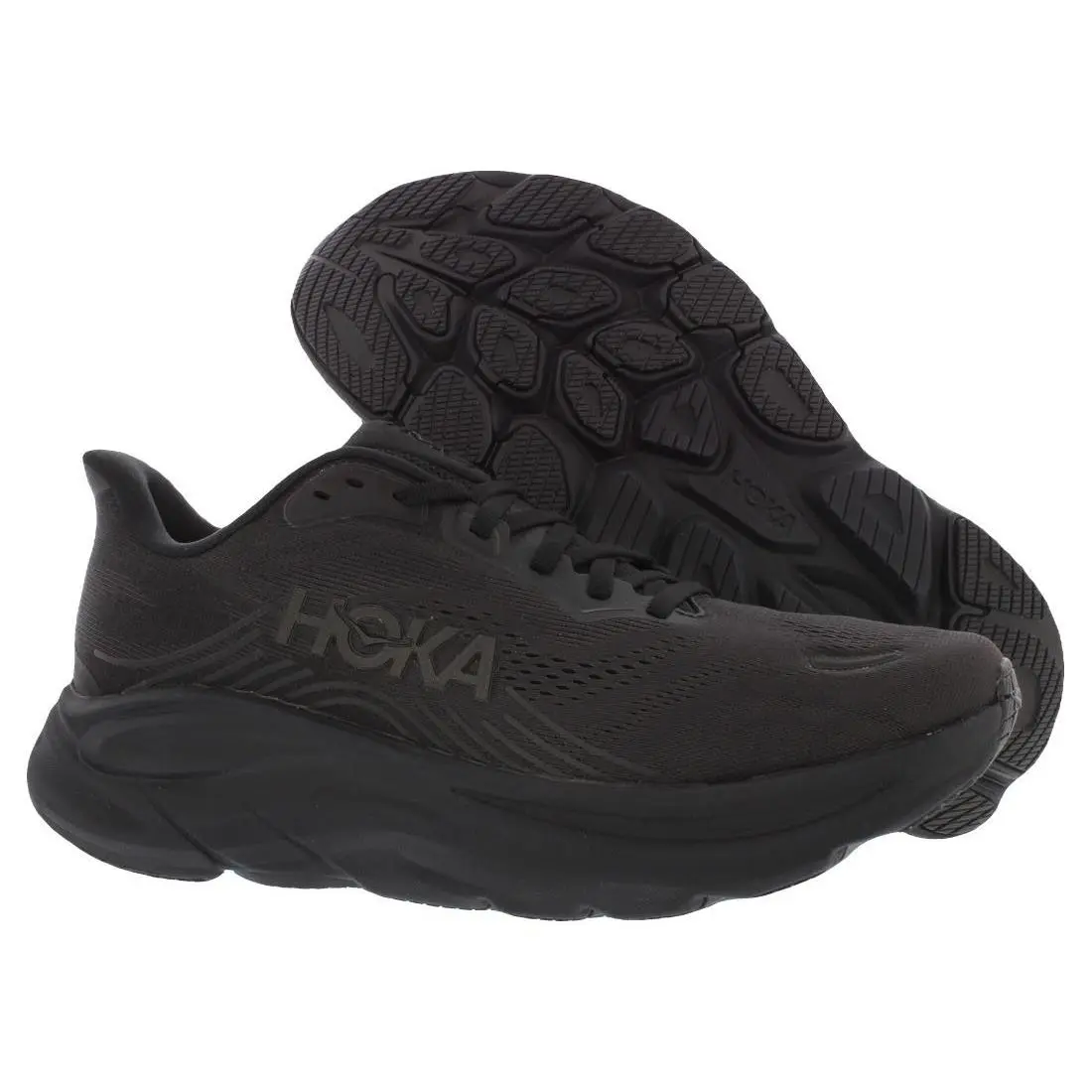 Hoka Clifton 11 Mens Shoes Size 8.5 Color: Black/black